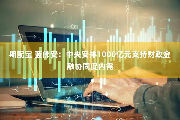 期配宝 蓝佛安：中央安排1000亿元支持财政金融协同促内需